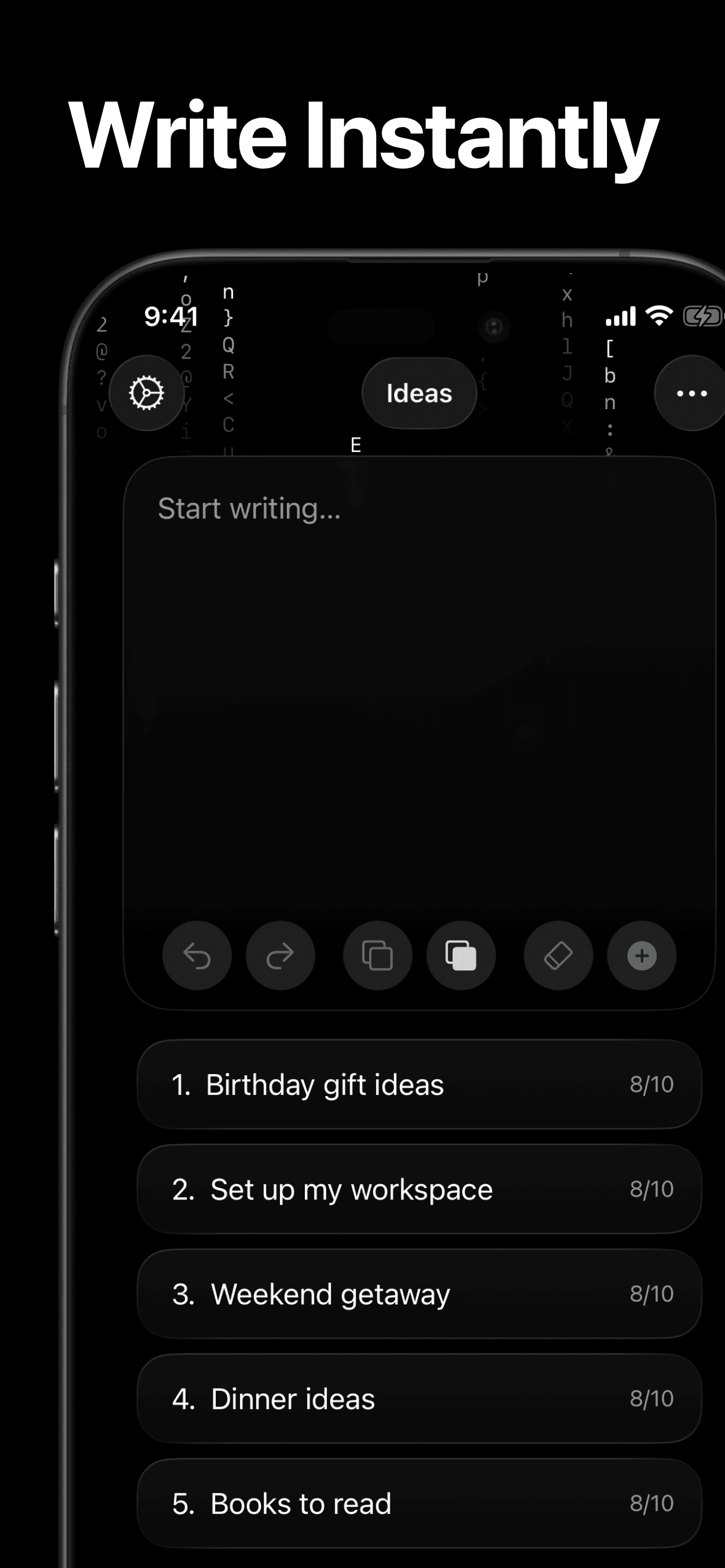 Flowen Quick Note: write immediately after opening the app