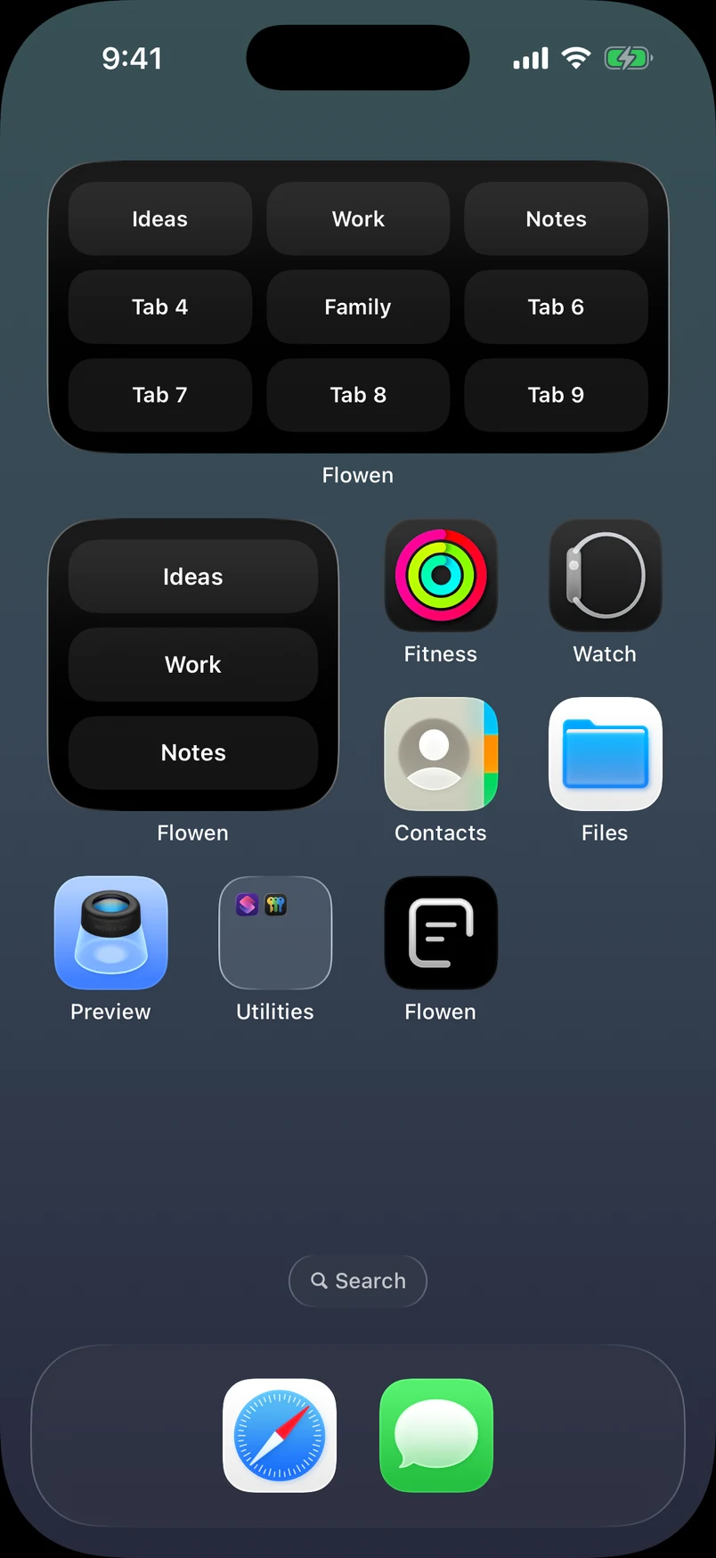 Home Screen